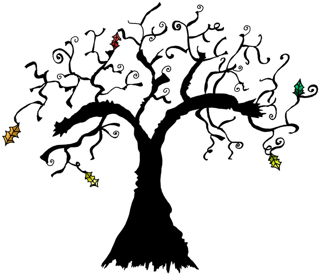 Creepy Trees Cartoon Clipart - Free to use Clip Art Resource