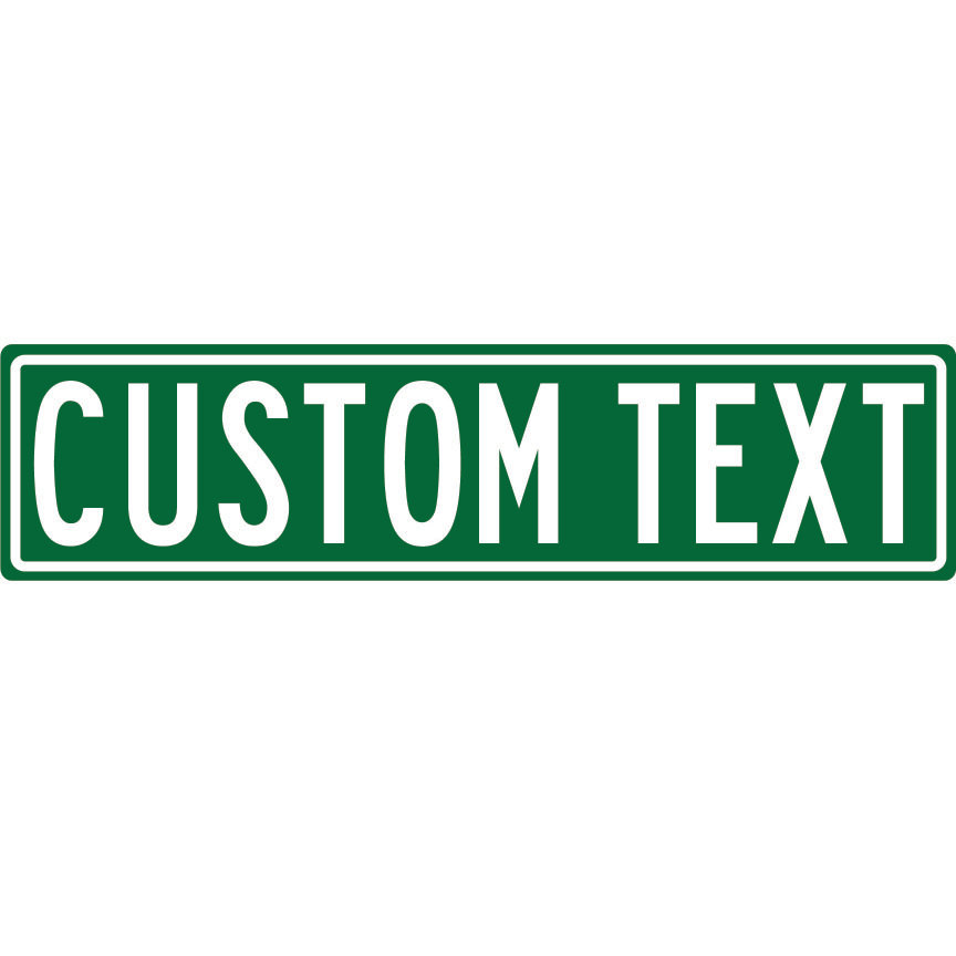 Printable Street Sign Template Free