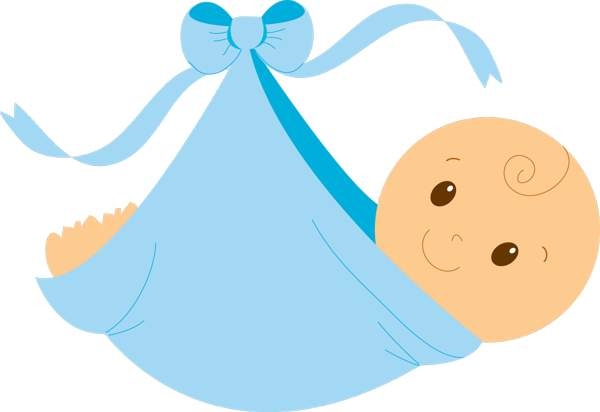 Baby shower for boys clipart