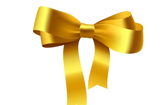 Yellow Ribbon Bow Vector Open Stock Graphics And Clipart - Free to ...