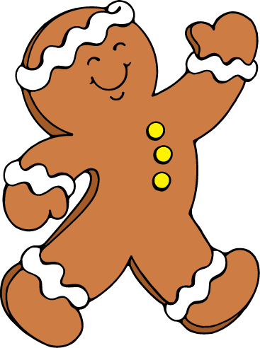 The gingerbread man clipart