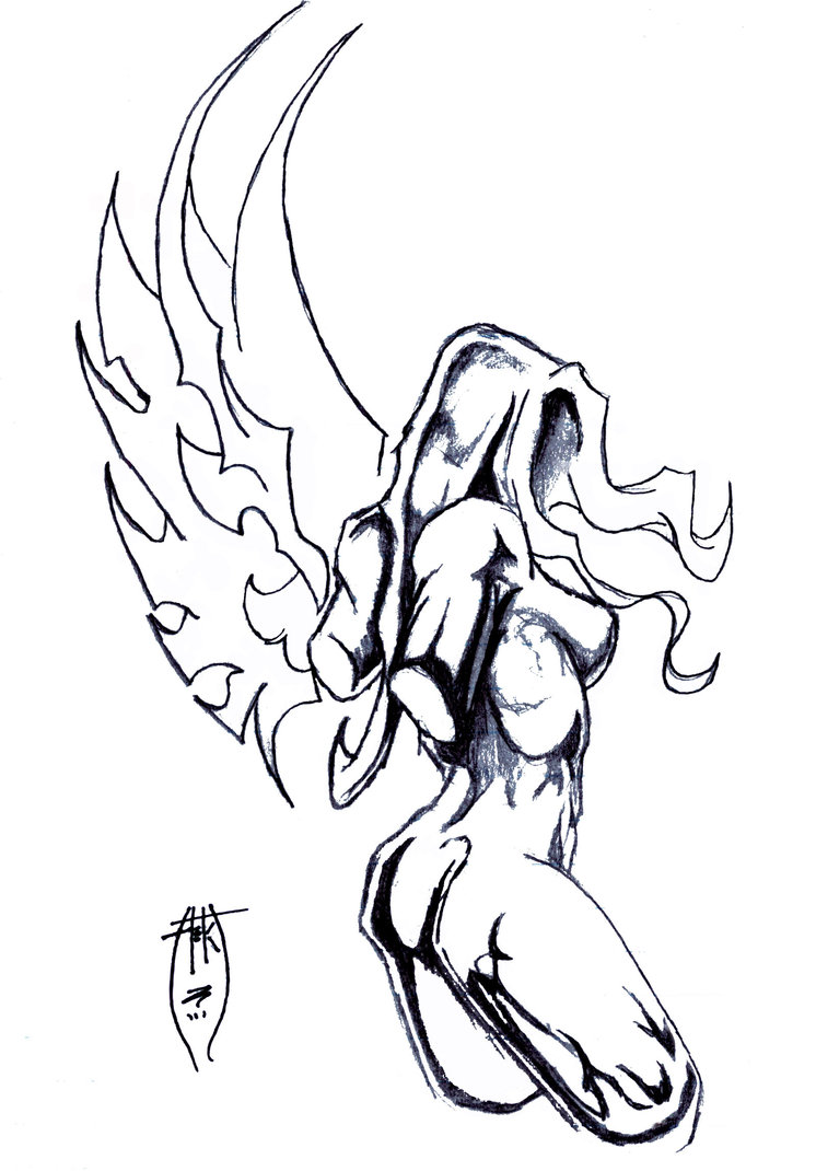 ангел голая рисунок фото 117