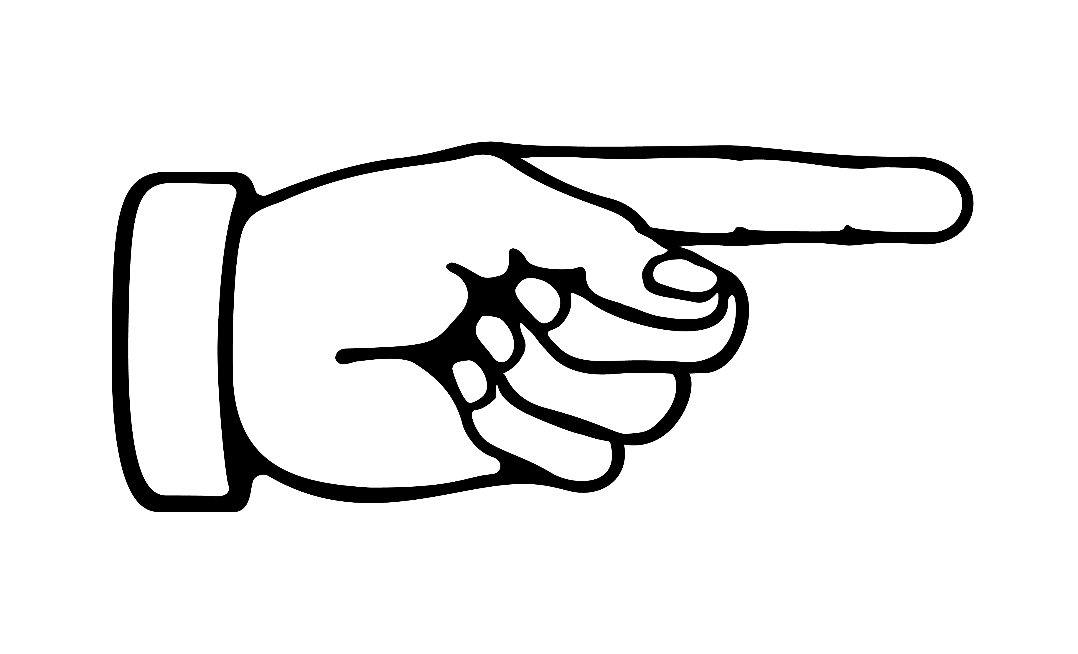 Hand Pointing Clipart - Tumundografico