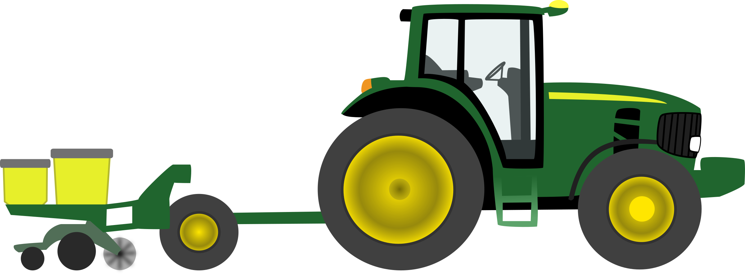Cartoon Tractor Pull Clipart