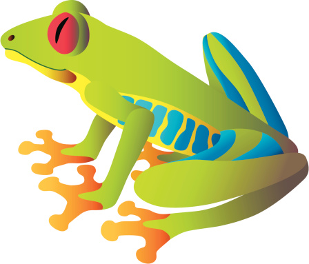 Red Eyed Tree Frog Clip Art, Vector Images & Illustrations