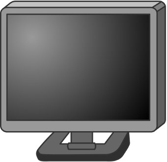 Computer screen clipart free