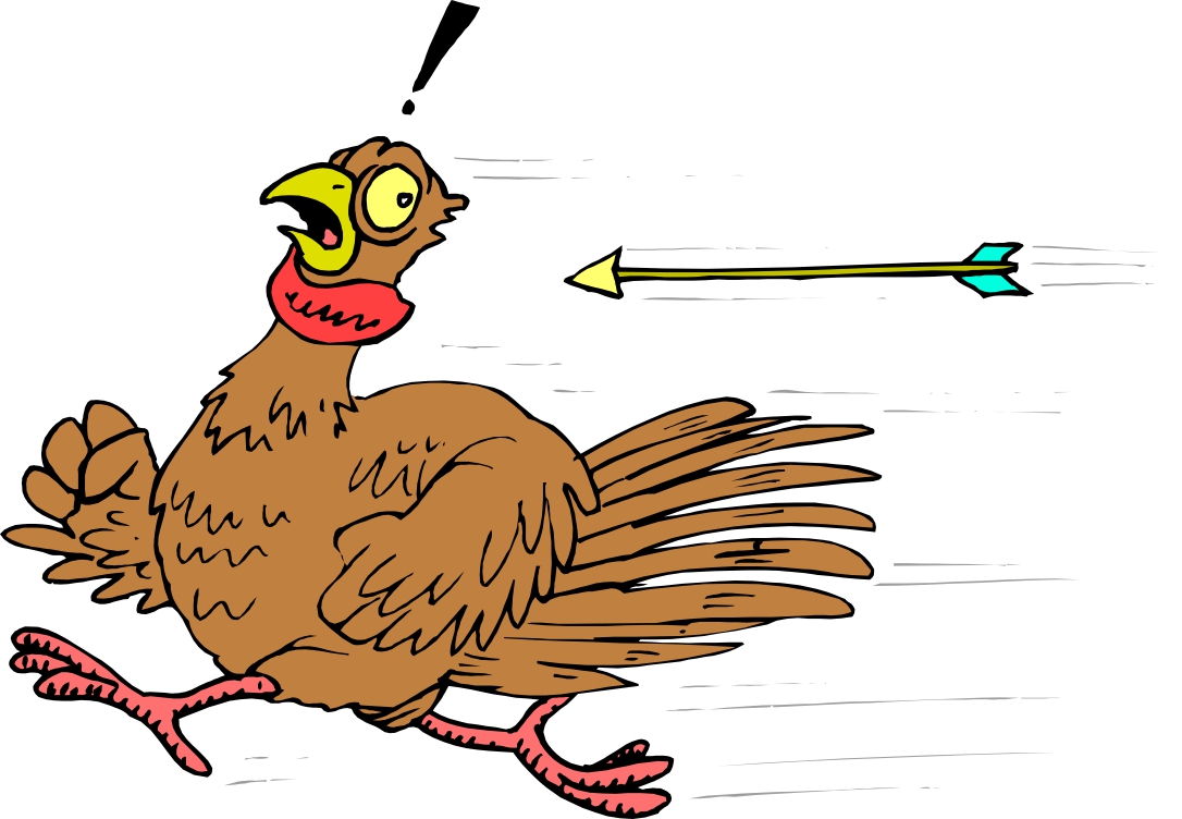 Animated Running Turkeys Clipart