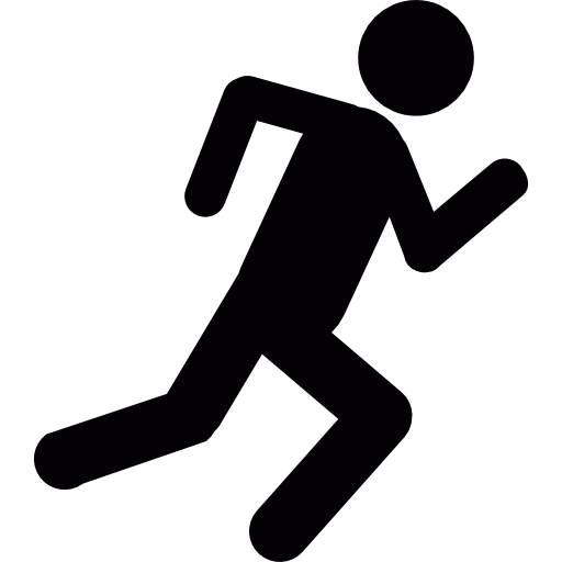 Running stick figure - Free sports icons