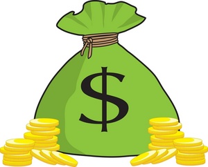 Clipart money bags free