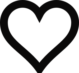 Cute Heart Clipart Black And White - ClipArt Best