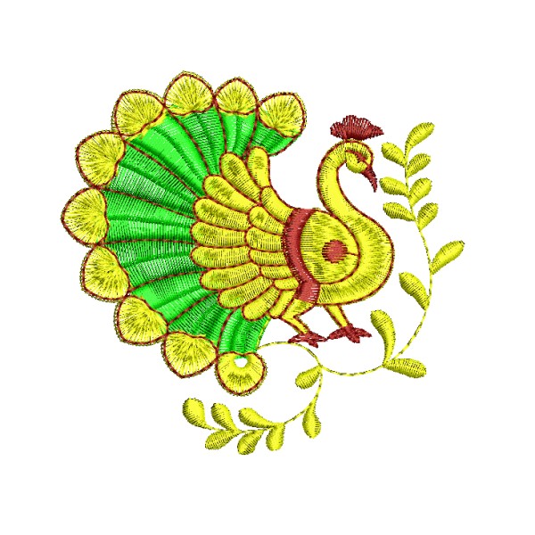 Indian Traditional Peacock Designs - EmbroideryShristi