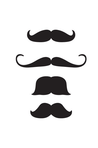 Hipster Moustache Vector Pack | Gentleman Vector