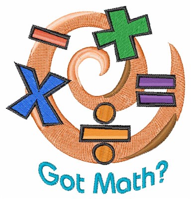 Concord Collections Free Embroidery Design: Got Math 3.28 inches H ...