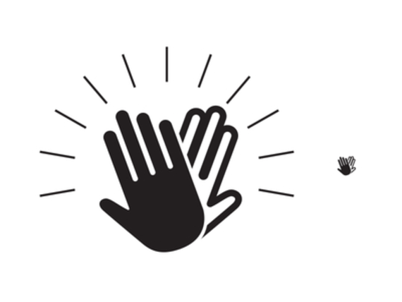 Clapping hands clip art