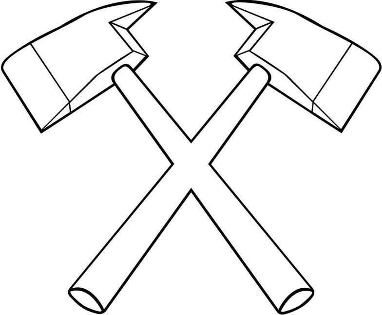Crossed Axes Clipart
