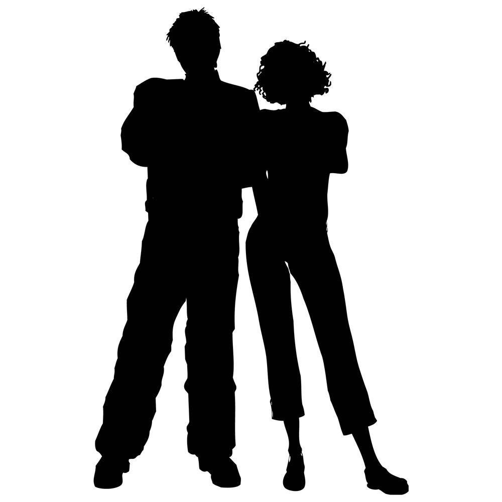 Silhouette Of A Man And Woman - ClipArt Best