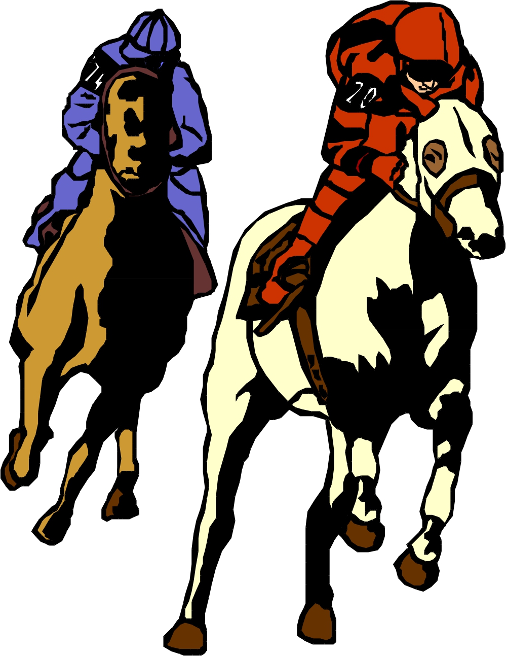 Horse Racing Clip Art - Tumundografico