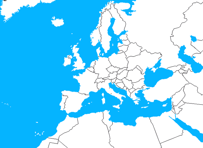 Outline Map Of Europe Clipart - Free to use Clip Art Resource