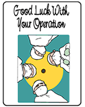 Free Good Luck With Your Operation Printable Greeting Cards