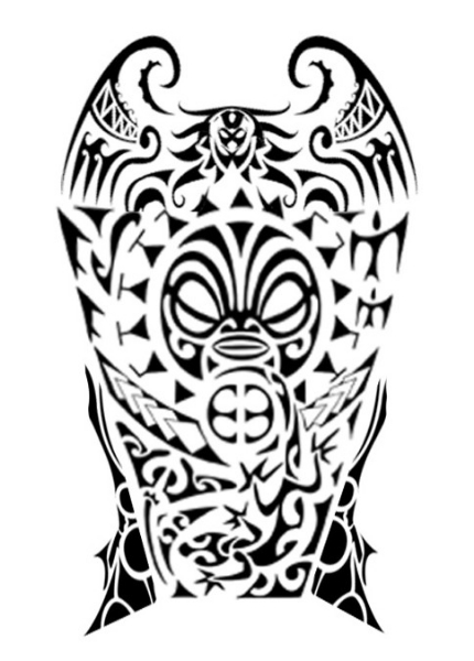 Polynesian Mask Tattoo Stencil | Fresh 2017 Tattoos Ideas