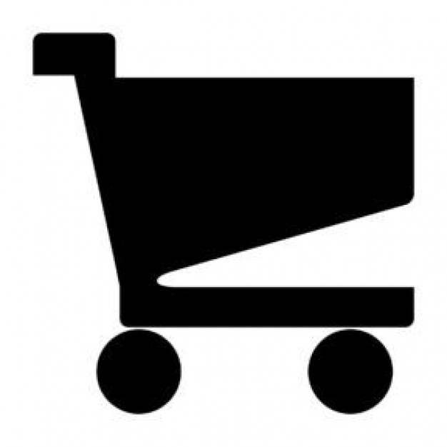 Black simple shopping cart - Icon | Download free Icons