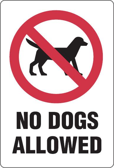 Park & Playground Sign - No Dogs Allowed - Safety Equipment ...