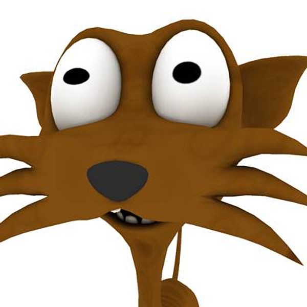 cat cartoon 3d max