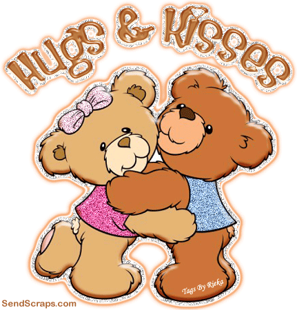 Hugs and Kisses images, greetings and pictures for Facebook