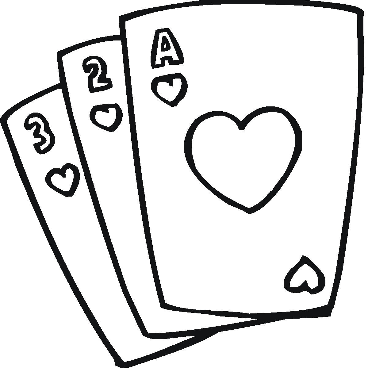 playing poker coloring pages - photo #17