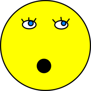 Surprised Smiley Face Clip Art - vector clip art ...