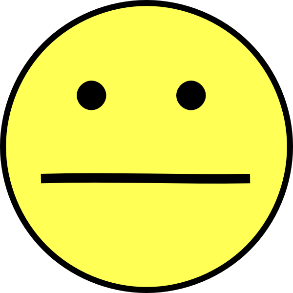 Straight Face Emoticon - ClipArt Best