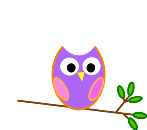 Pinkish Purple Owl clip art - vector clip art online, royalty free ...