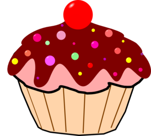Chocolate Cupcake clip art - vector clip art online, royalty free ...
