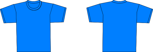 Bluet Shirt Template clip art - vector clip art online, royalty ...