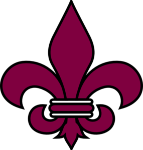 Purple Fleur De Lis1 clip art - vector clip art online, royalty ...