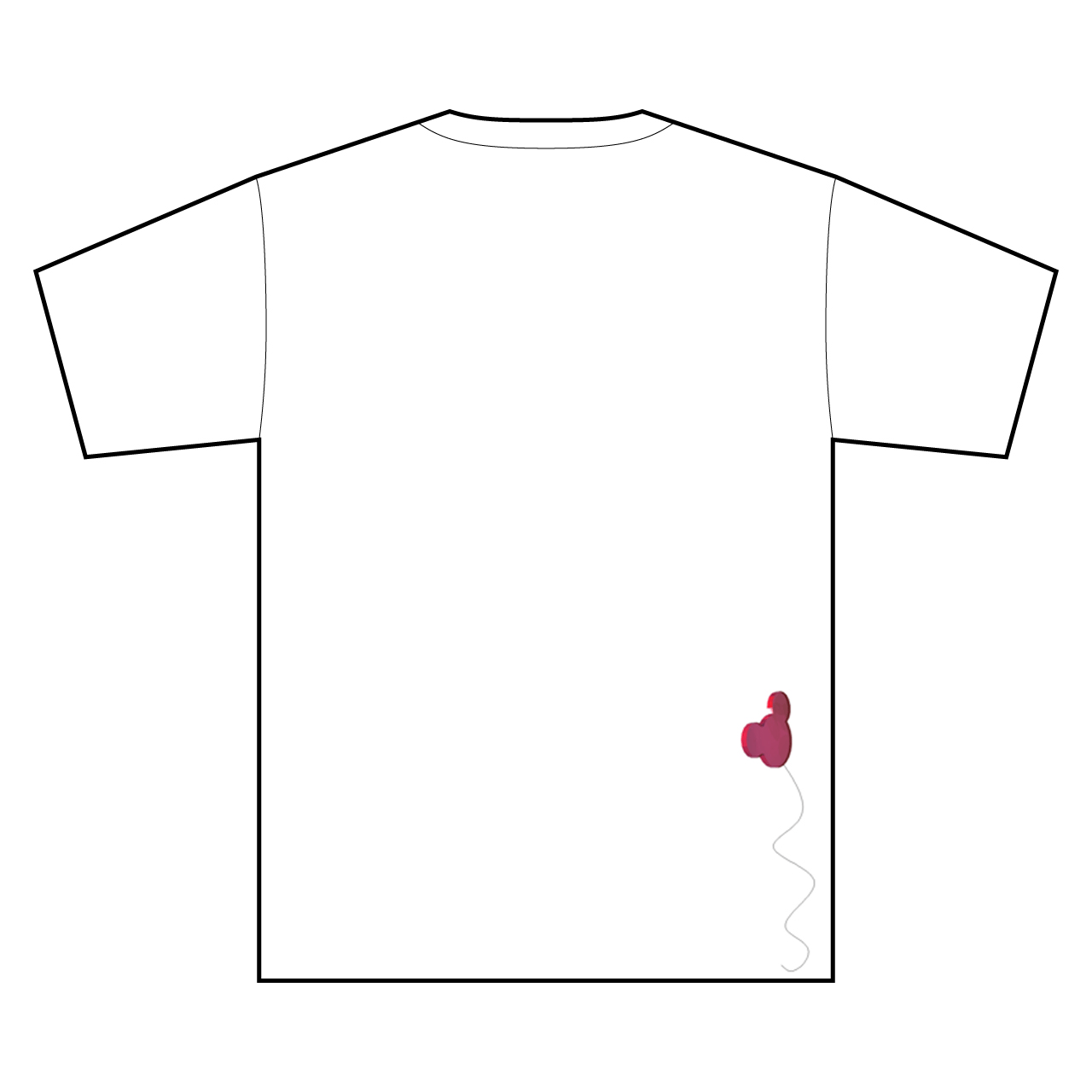 T Shirt Template Back