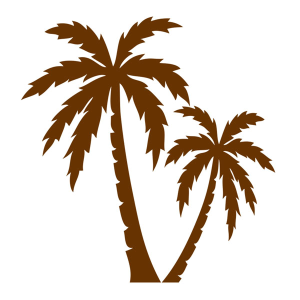 Heart Palm Tree Cuttable Design
