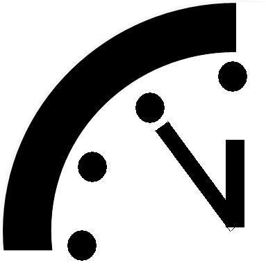 Doomsday Clock Moves Forward By 2 Minutes: We're Now 3 Minutes To ...