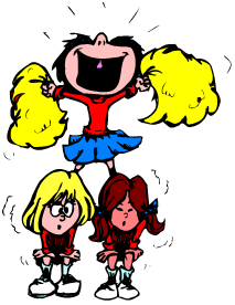 Cheerleading Clipart Stunts - Free Clipart Images