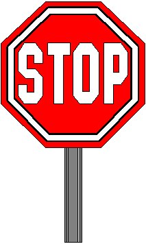 Stop sign clipart free