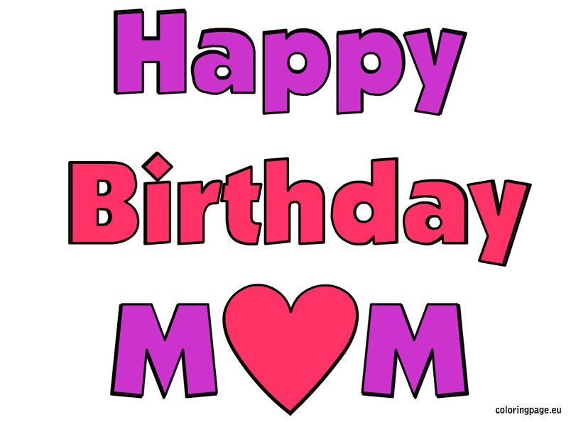happy birthday mom clipart free - photo #10