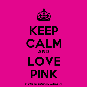 Keep Calm and Love Pink' design on t-shirt, poster, mug and many ...