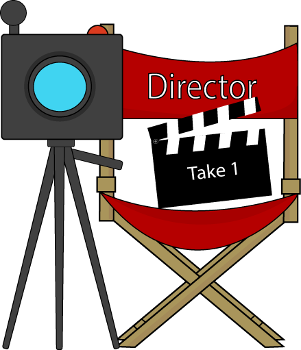 Movie director clipart