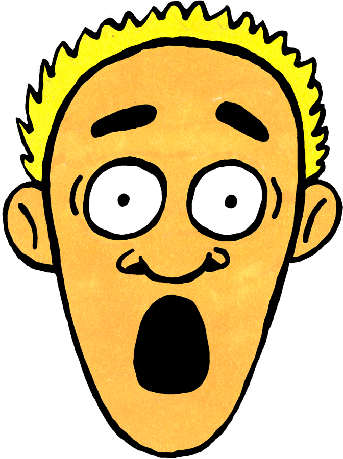 Free clipart shocked face