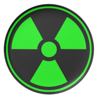 Radioactive Symbol Plates | Zazzle