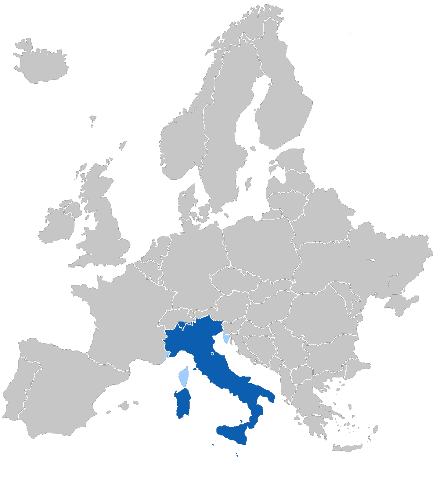 Map of europe clipart