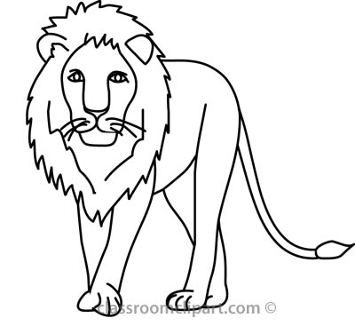 Lion Clipart Black And White - Tumundografico