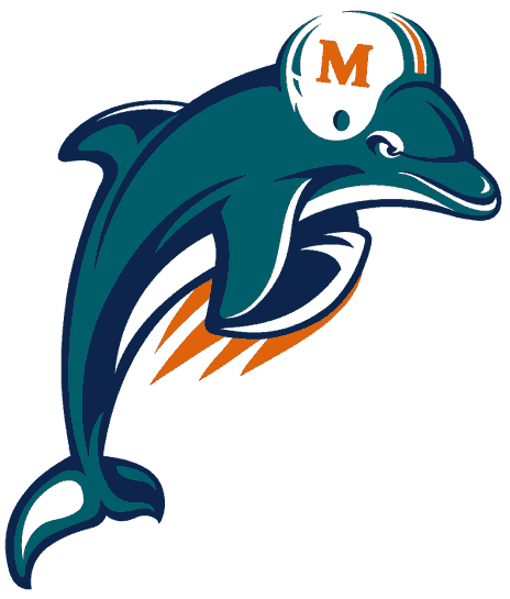 Miami dolphin clipart