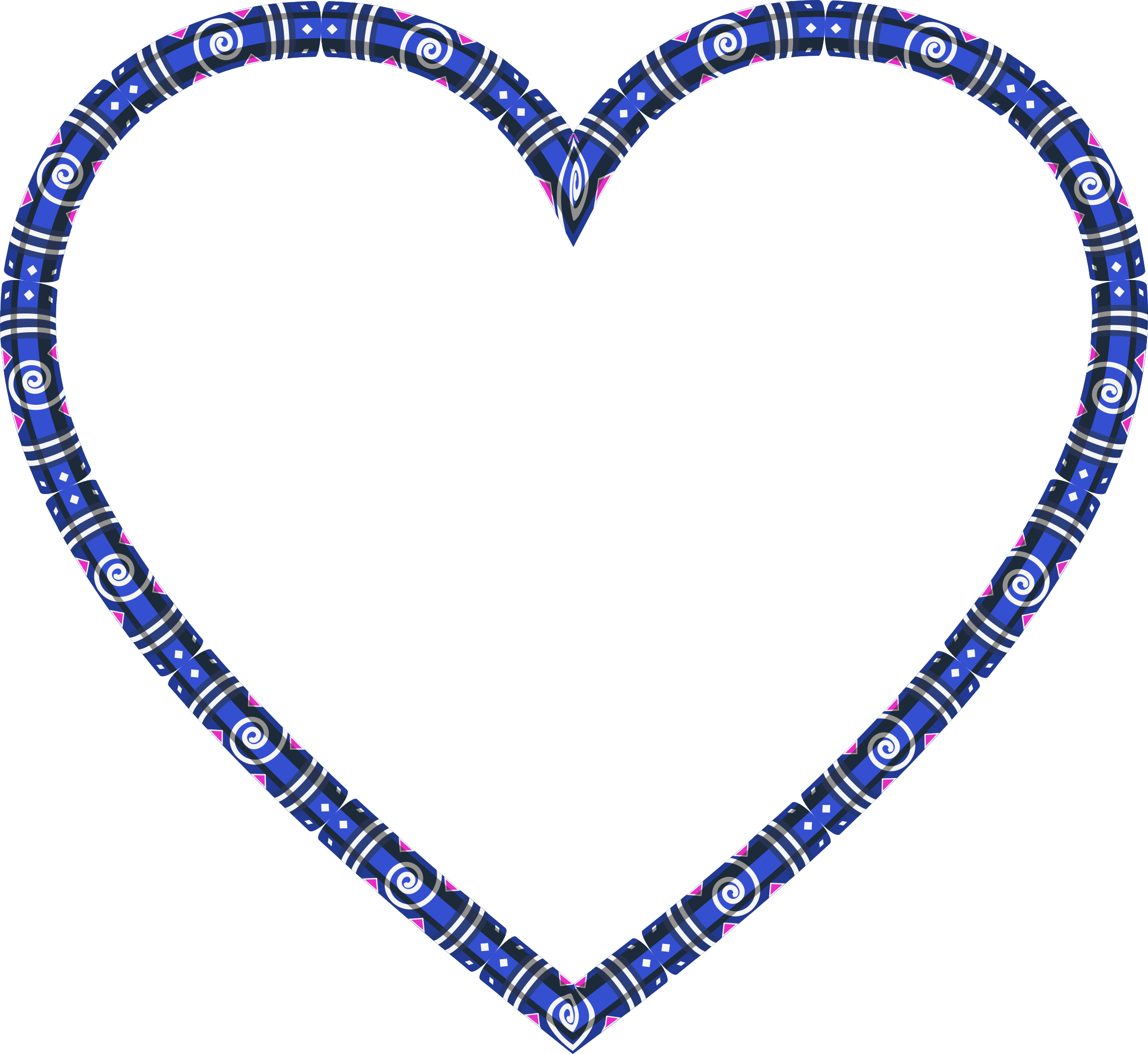 Clipart - Decorative Heart Frame Variation 2