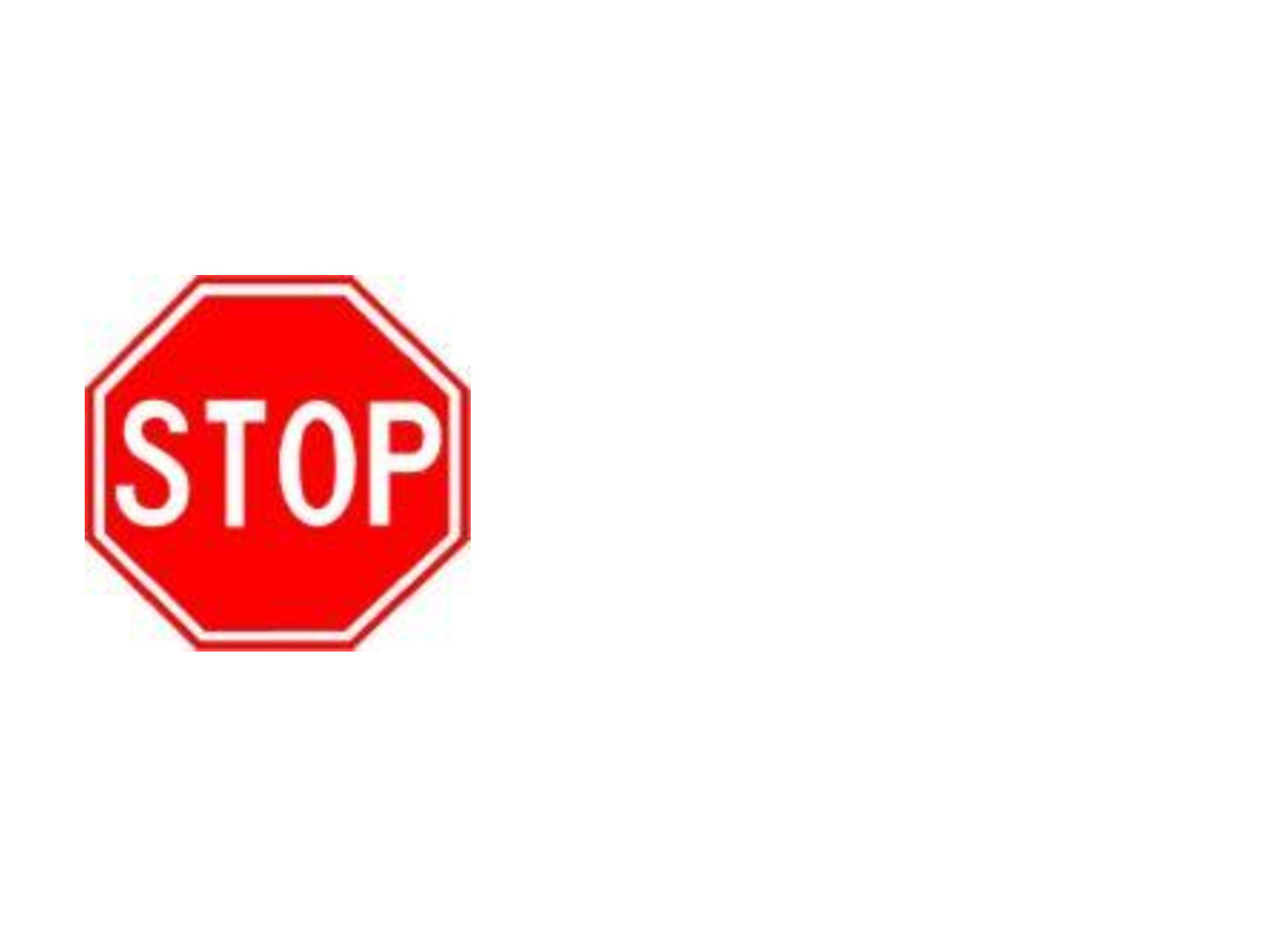 Free Powerpoint Presentation Stop Sign Content Slide